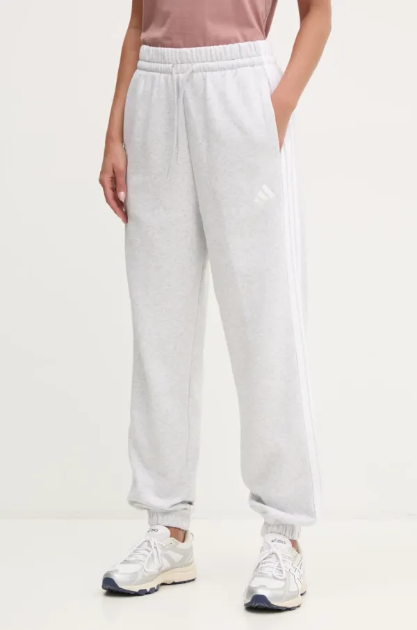 adidas Spodnji del trenirke adidas Essentials ženski, siva barva, IN6178