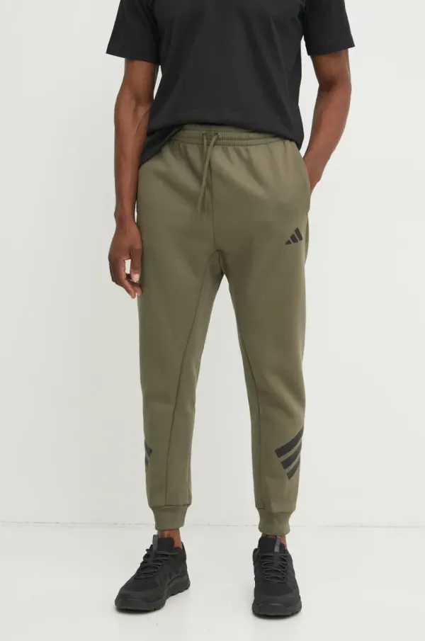 adidas Spodnji del trenirke adidas Future Icons moški, zelena barva, JD4866