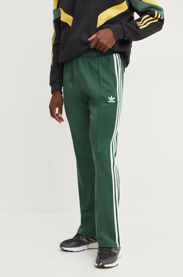 adidas Originals Spodnji del trenirke adidas Originals 70S Track Pant zelena barva, IX5224