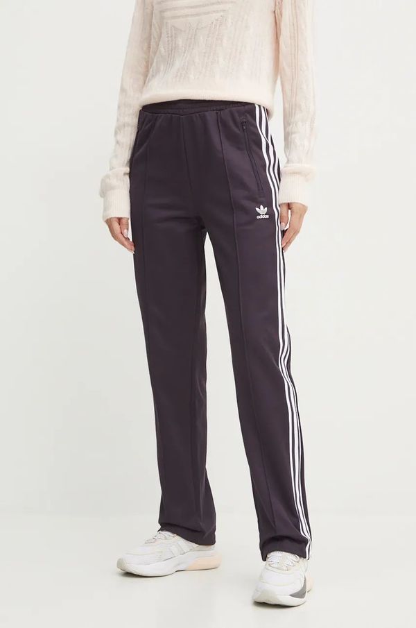 adidas Originals Spodnji del trenirke adidas Originals Beckenbauer Track Pant vijolična barva, IY2224