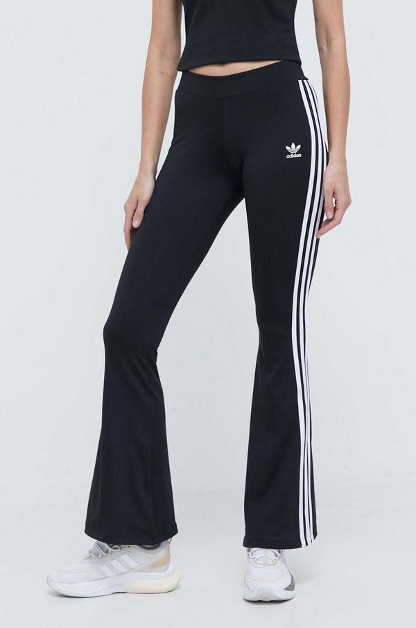 adidas Originals Spodnji del trenirke adidas Originals Flared Leggings črna barva, IN1100