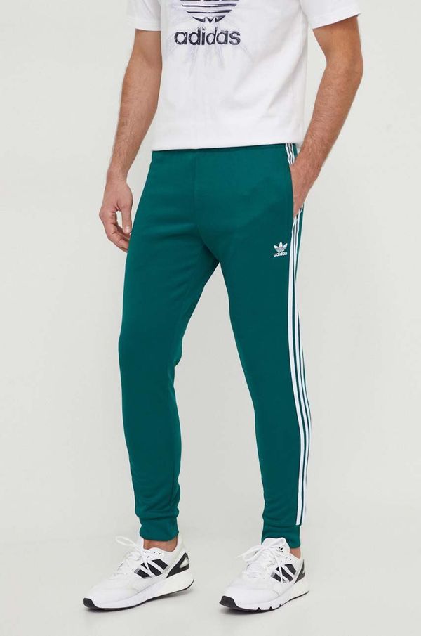 adidas Originals Spodnji del trenirke adidas Originals zelena barva