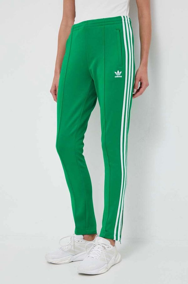 adidas Originals Spodnji del trenirke adidas Originals zelena barva