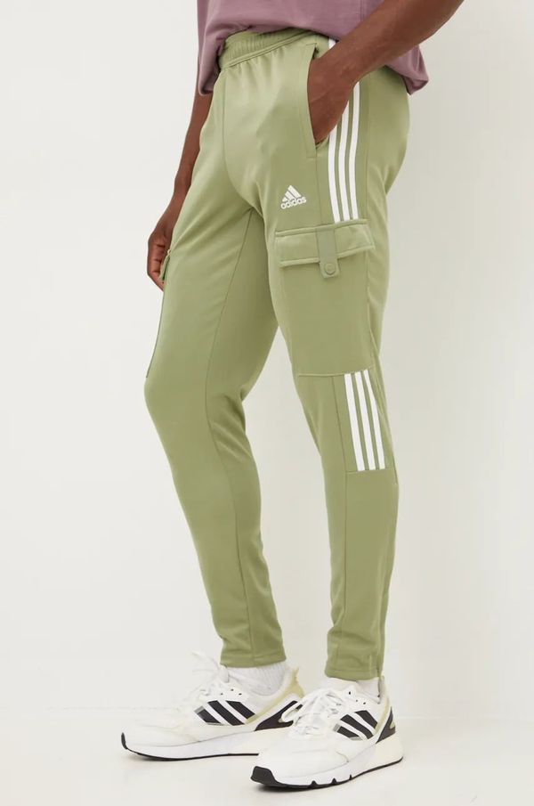 adidas Spodnji del trenirke adidas Tiro zelena barva, IW5990