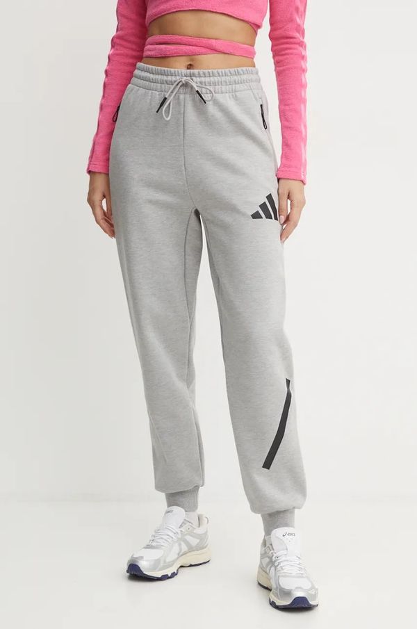 adidas Spodnji del trenirke adidas ZNE siva barva, JD9586