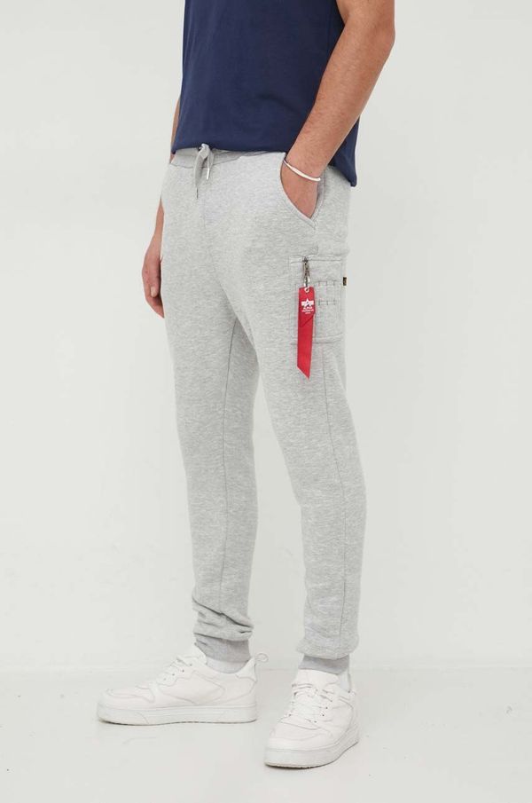 Alpha Industries Spodnji del trenirke Alpha Industries NASA Cargo Sweat Jogger siva barva, 118369.17