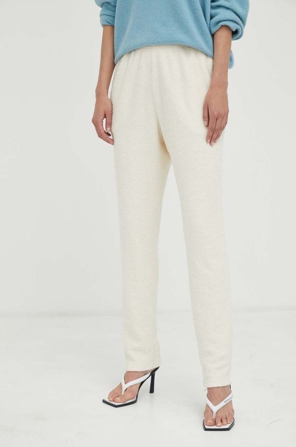 American Vintage Spodnji del trenirke American Vintage bež barva