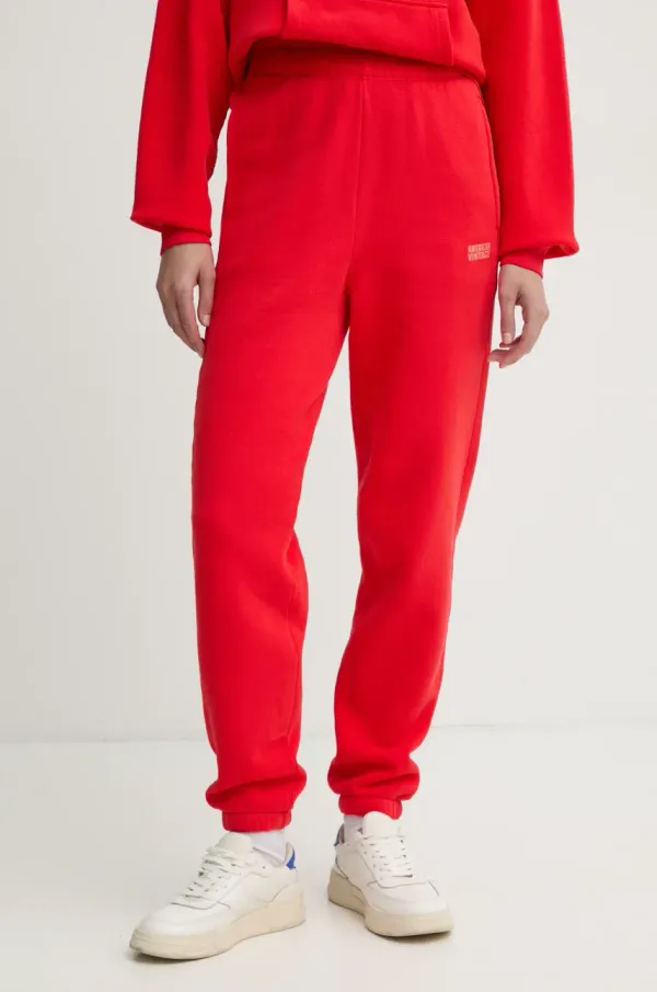 American Vintage Spodnji del trenirke American Vintage rdeča barva, IZU05BE25