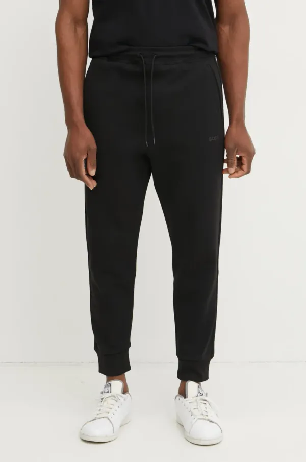 BOSS Green Spodnji del trenirke BOSS Green moški, črna barva, 50530030