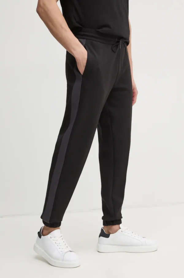 Calvin Klein Jeans Spodnji del trenirke Calvin Klein Jeans črna barva, J30J327243