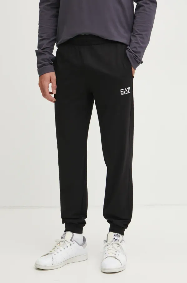 EA7 Emporio Armani Spodnji del trenirke EA7 Emporio Armani moški, črna barva, PJVRZ.8NPP66
