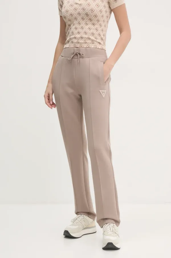 Guess Spodnji del trenirke Guess ANN rjava barva, V4BB19 KBCK2