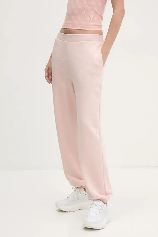 Guess Spodnji del trenirke Guess RHINESTONES