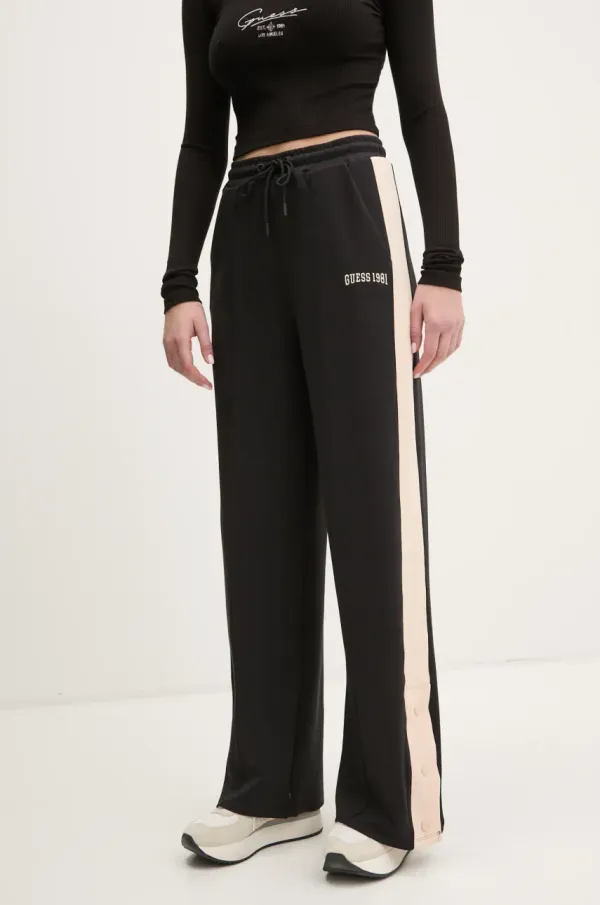 Guess Spodnji del trenirke Guess SUZANNE ženski, črna barva, V5RB00 KCO72