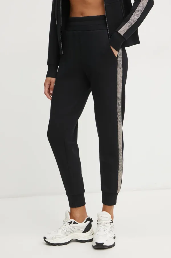 Guess Spodnji del trenirke Guess VICTOIRE črna barva, W5RB00 KBYE2