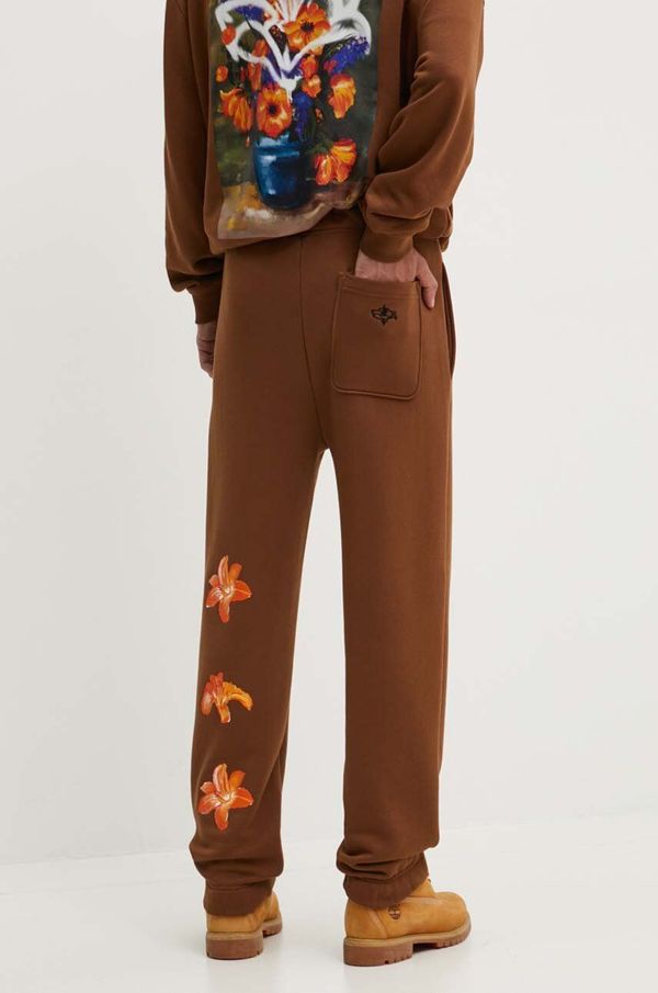 HUGO Spodnji del trenirke HUGO rjava barva, 50517431