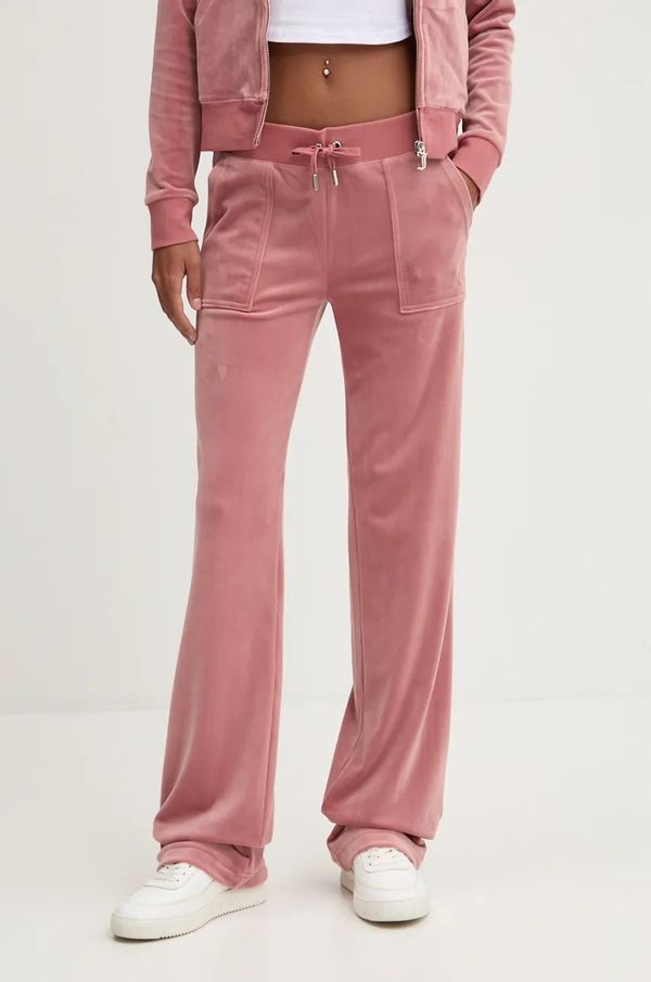 Juicy Couture Spodnji del trenirke Juicy Couture DEL RAY PANT roza barva, JCAP180EU