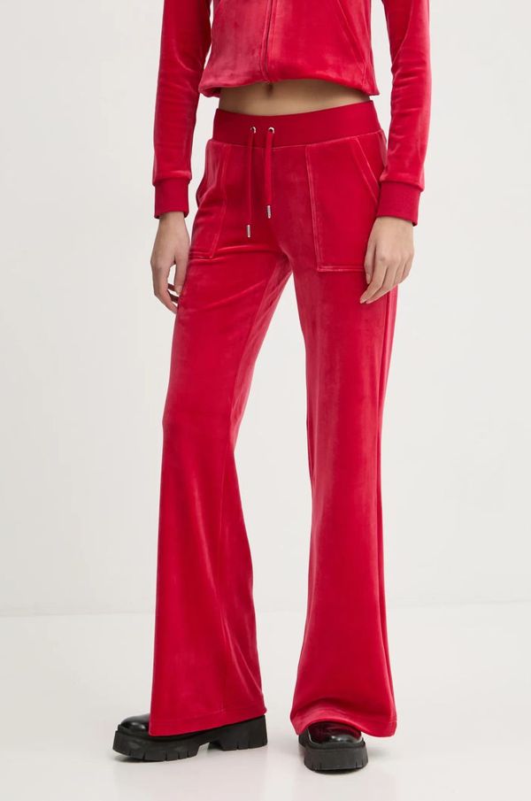 Juicy Couture Spodnji del trenirke Juicy Couture rdeča barva, JCSEBJ001