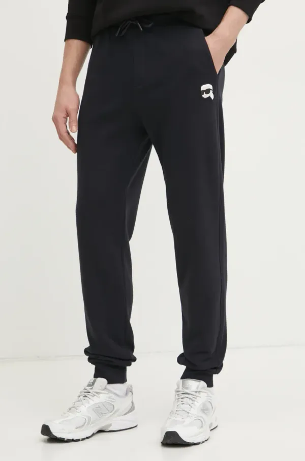 Karl Lagerfeld Spodnji del trenirke Karl Lagerfeld moški, črna barva, 551900.705713