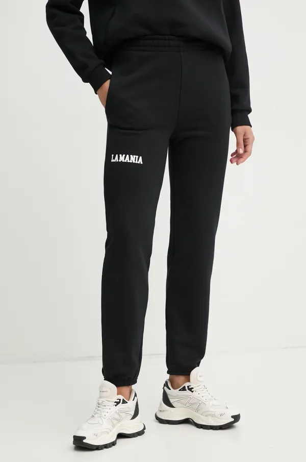 La Mania Spodnji del trenirke La Mania ženski, črna barva, SOUL