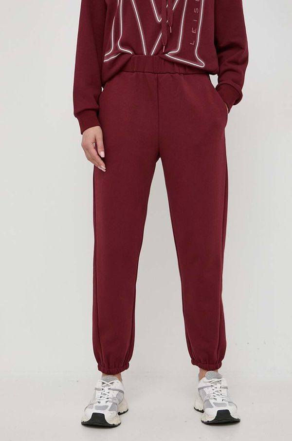 Max Mara Leisure Spodnji del trenirke Max Mara Leisure bordo barva