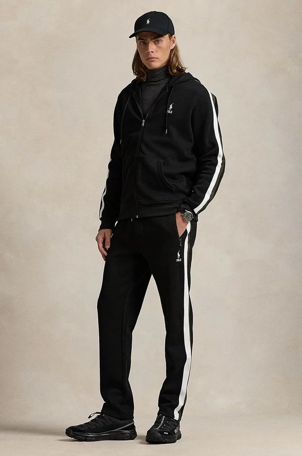 Polo Ralph Lauren Spodnji del trenirke Polo Ralph Lauren črna barva, 710953167