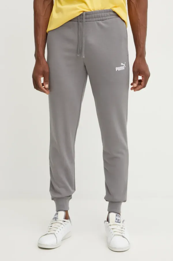 Puma Spodnji del trenirke Puma siva barva, 682609