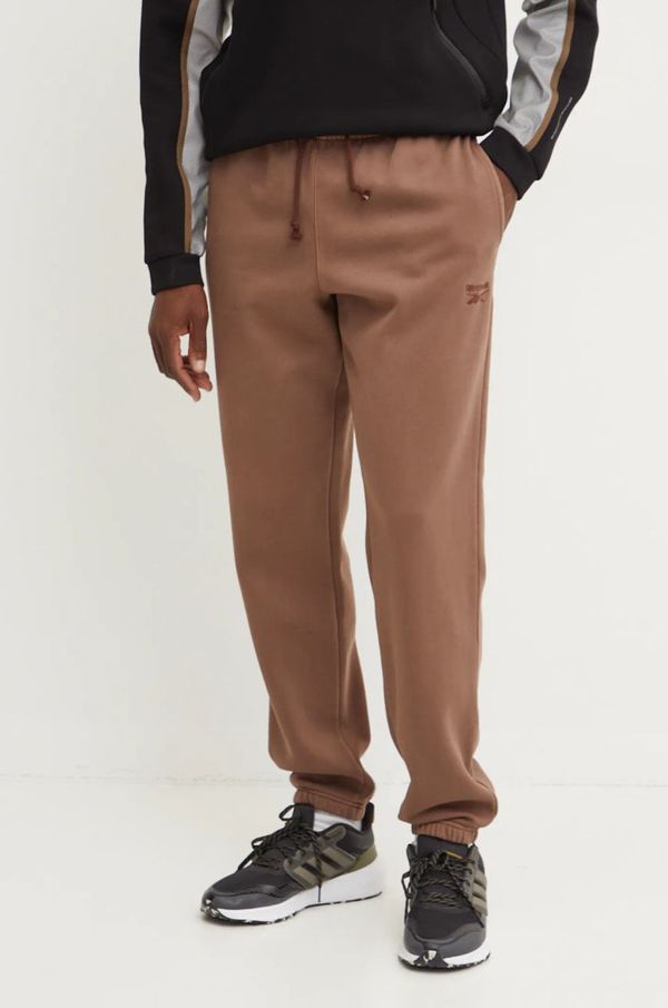 Reebok Spodnji del trenirke Reebok Identity Washed rjava barva, 100205487