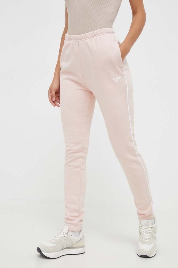 Reebok Spodnji del trenirke Reebok roza barva
