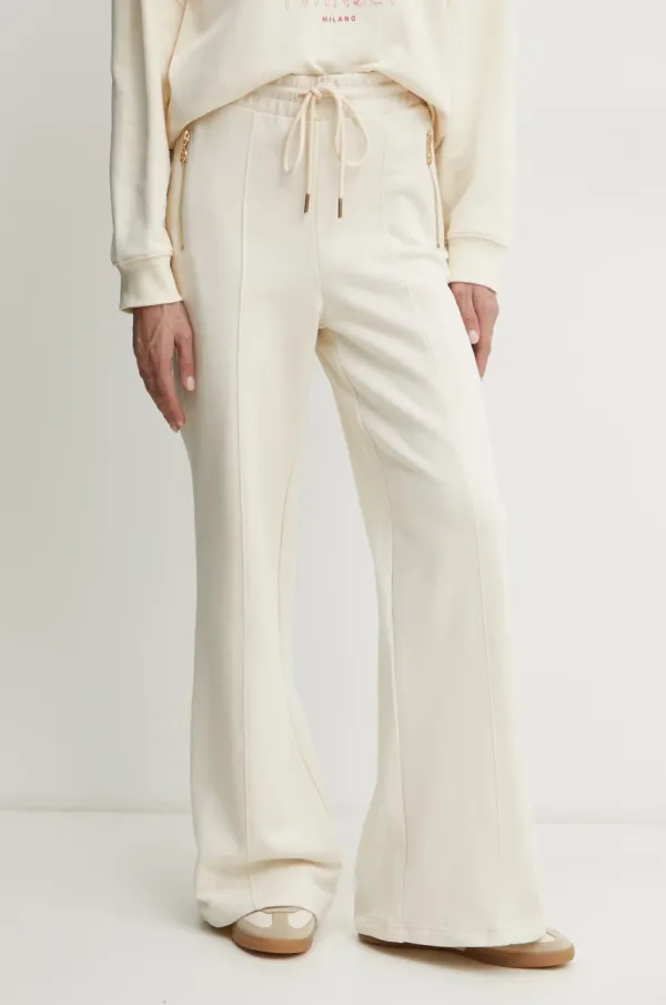 Twinset Spodnji del trenirke Twinset ženski, bež barva, 251TP2482