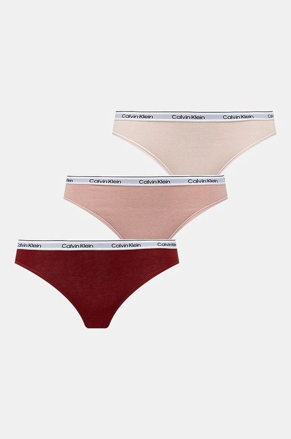 Calvin Klein Underwear Spodnjice Calvin Klein Underwear 3-pack roza barva, 000QD5207E