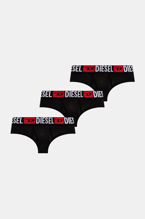 Diesel Spodnjice Diesel OXY-D-CORE-3PACK UNDERPANTS 3-pack črna barva, A17519.0NJAP