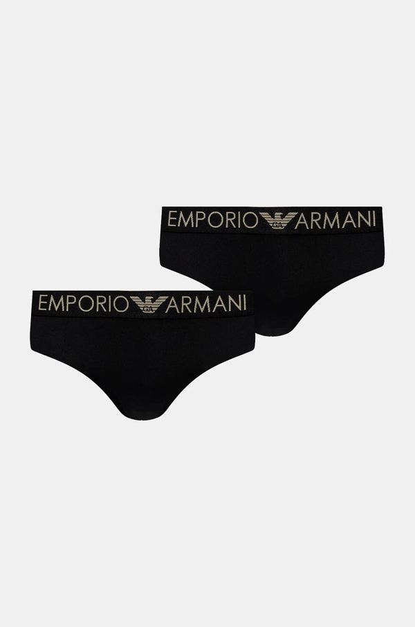 Emporio Armani Underwear Spodnjice Emporio Armani Underwear 2-pack črna barva, 163334 4F235