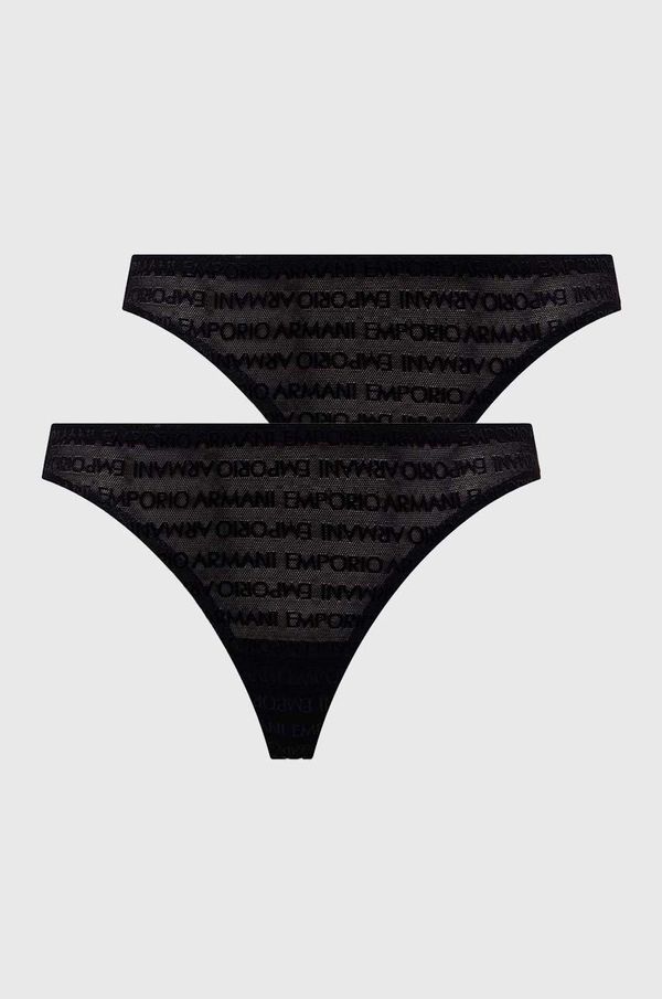 Emporio Armani Underwear Spodnjice Emporio Armani Underwear 2-pack črna barva 163337 3F204