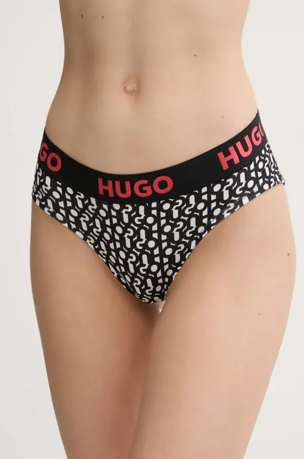 HUGO Spodnjice HUGO črna barva, 50515200