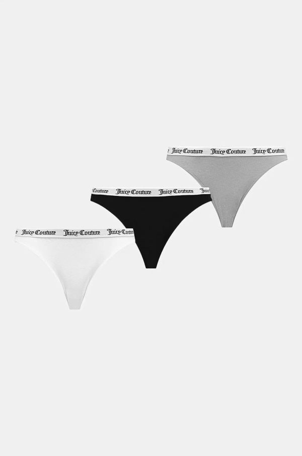 Juicy Couture Spodnjice Juicy Couture DIDDY BRIEF 3PK 3-pack siva barva, JCLBR224572