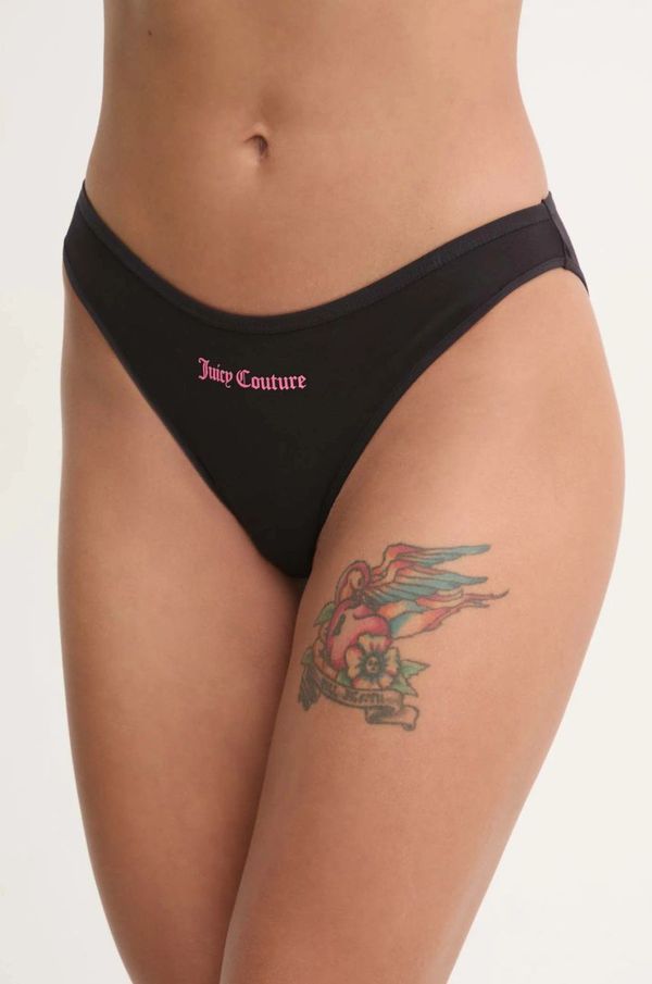 Juicy Couture Spodnjice Juicy Couture JUICY SLOGAN DIDDY BRIEF črna barva, JCTBR125955