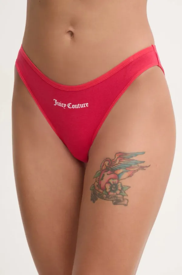Juicy Couture Spodnjice Juicy Couture JUICY SLOGAN DIDDY BRIEF rdeča barva, JCTBR125955