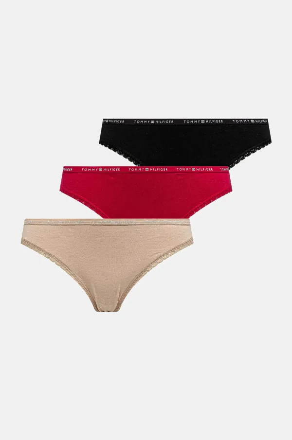 Tommy Hilfiger Spodnjice Tommy Hilfiger 3-pack črna barva, UW0UW05953