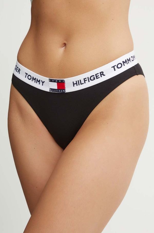 Tommy Hilfiger Spodnjice Tommy Hilfiger črna barva, UW0UW05617