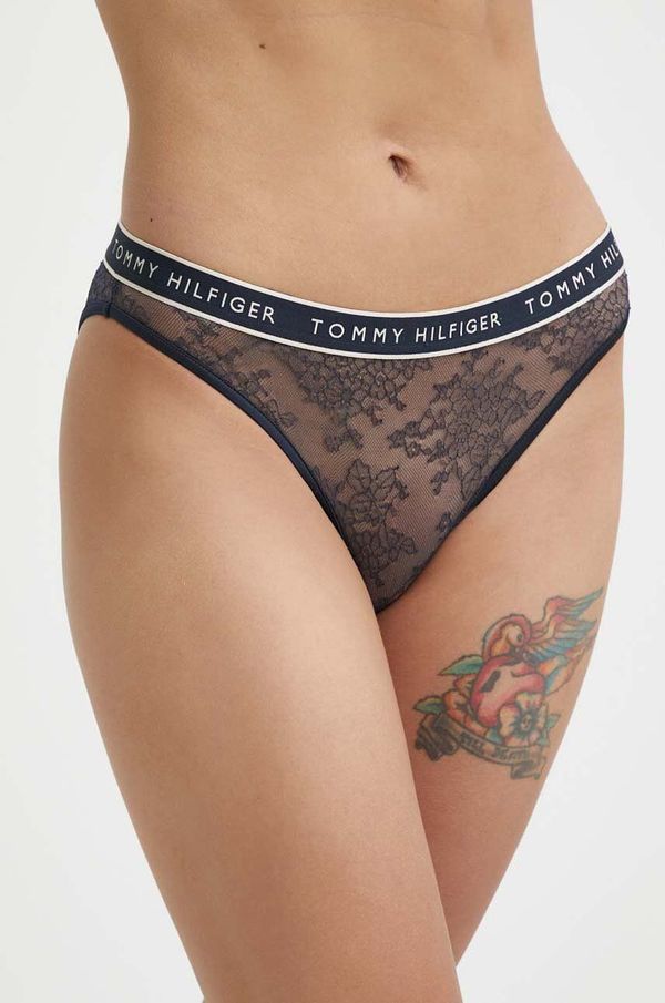 Tommy Hilfiger Spodnjice Tommy Hilfiger mornarsko modra barva, UW0UW05176