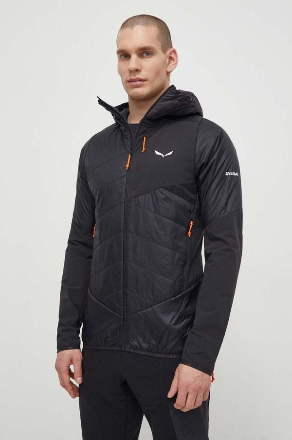 Salewa Športna jakna Salewa Ortles Hybrid črna barva