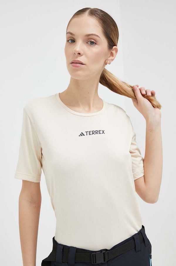 adidas TERREX Športna kratka majica adidas TERREX Multi bež barva