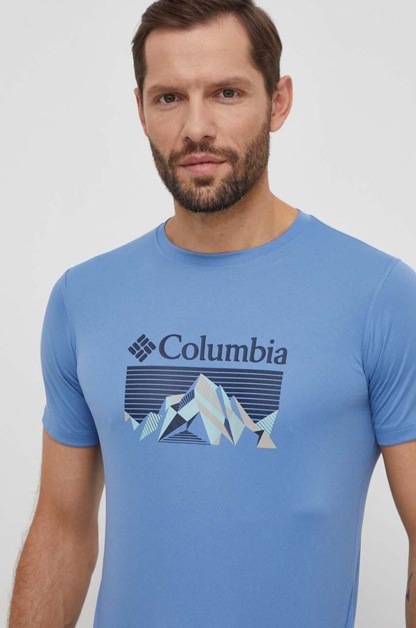 Columbia Športna kratka majica Columbia zero rules črna barva
