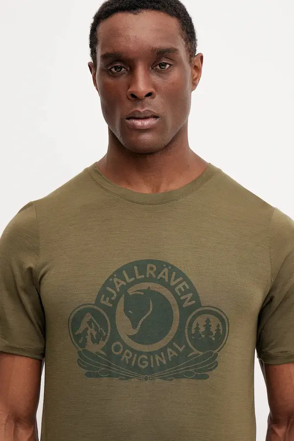 Fjallraven Športna kratka majica Fjallraven Abisko Wool Classic