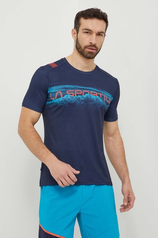 La Sportiva Športna kratka majica LA Sportiva Horizon mornarsko modra barva, P65643643