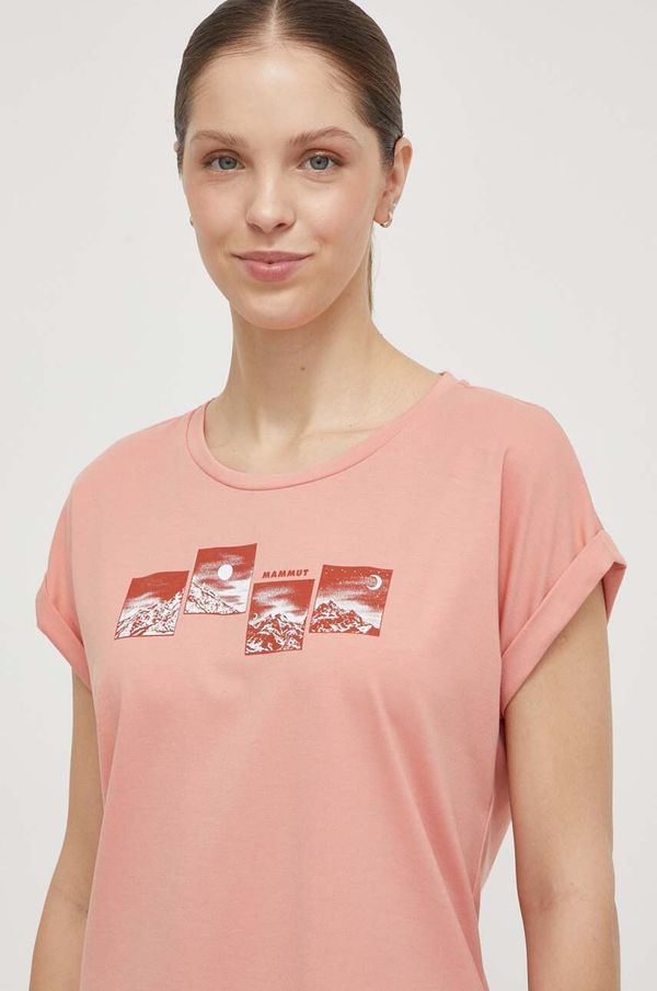 Mammut Športna kratka majica Mammut Mountain roza barva