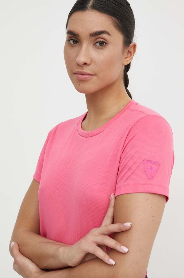 Rossignol Športna kratka majica Rossignol Plain roza barva, RLMWY11