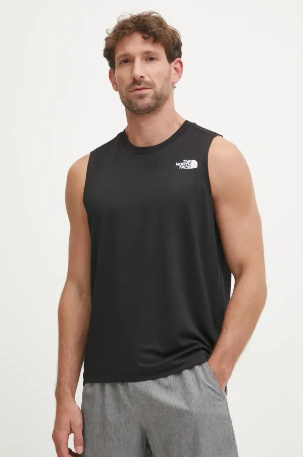 The North Face Športna kratka majica The North Face 24/7 črna barva, NF0A8BEHJK31