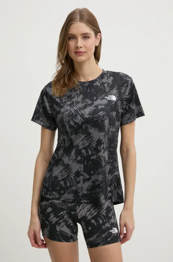 The North Face Športna kratka majica The North Face Flex črna barva, NF0A8BQG8R41